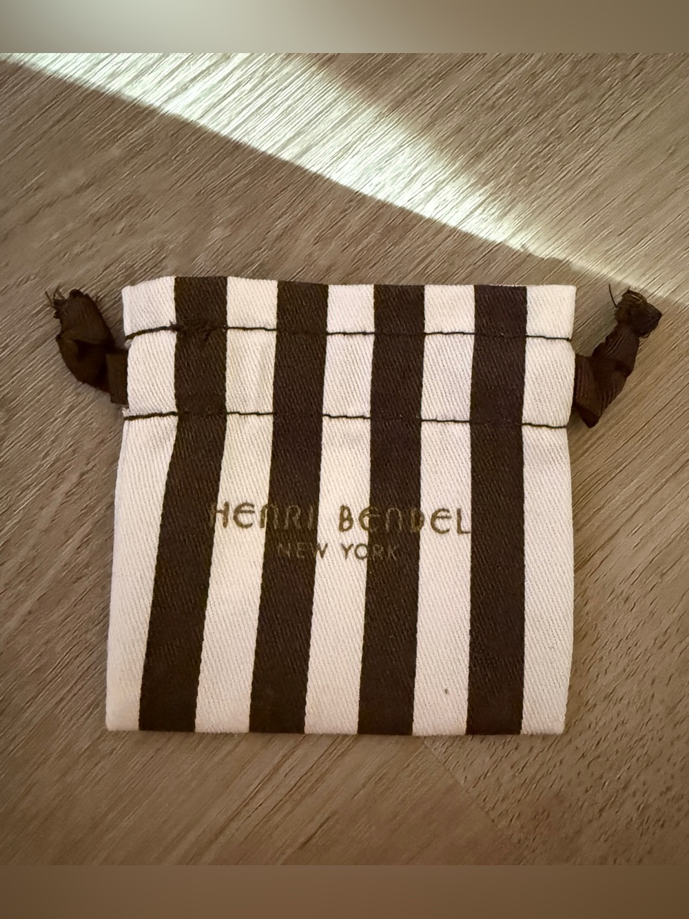Henri Bendel Jewelry Dust Bag - 3.5” x 3.5”